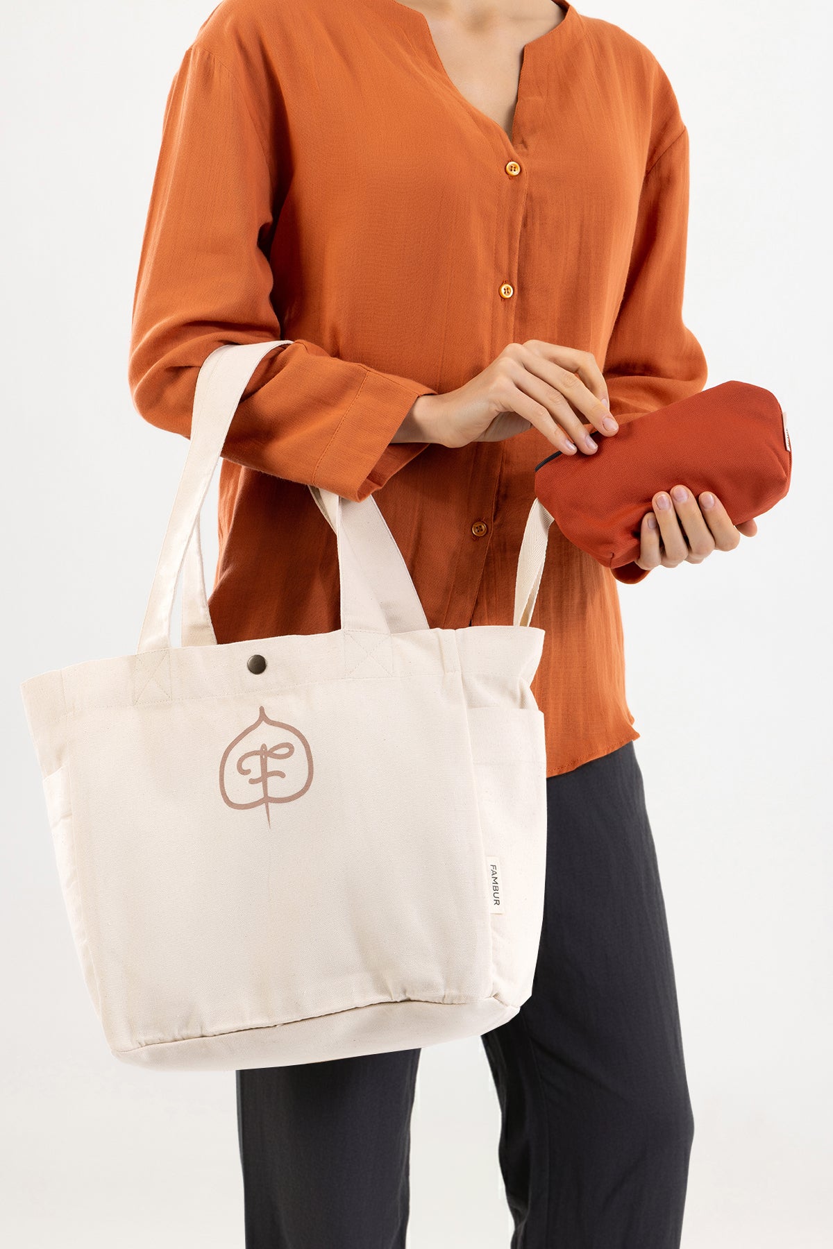 Element Kanvas Çanta - Krem