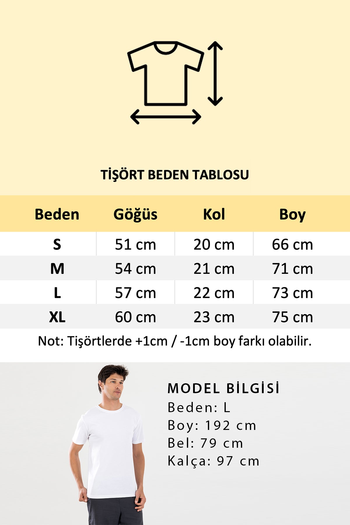 Bisiklet Yaka Erkek Basic Tişört - Beyaz